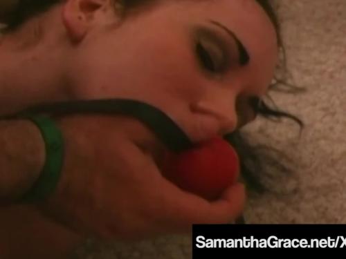 Bdsm samantha grace tied up by roper dude!